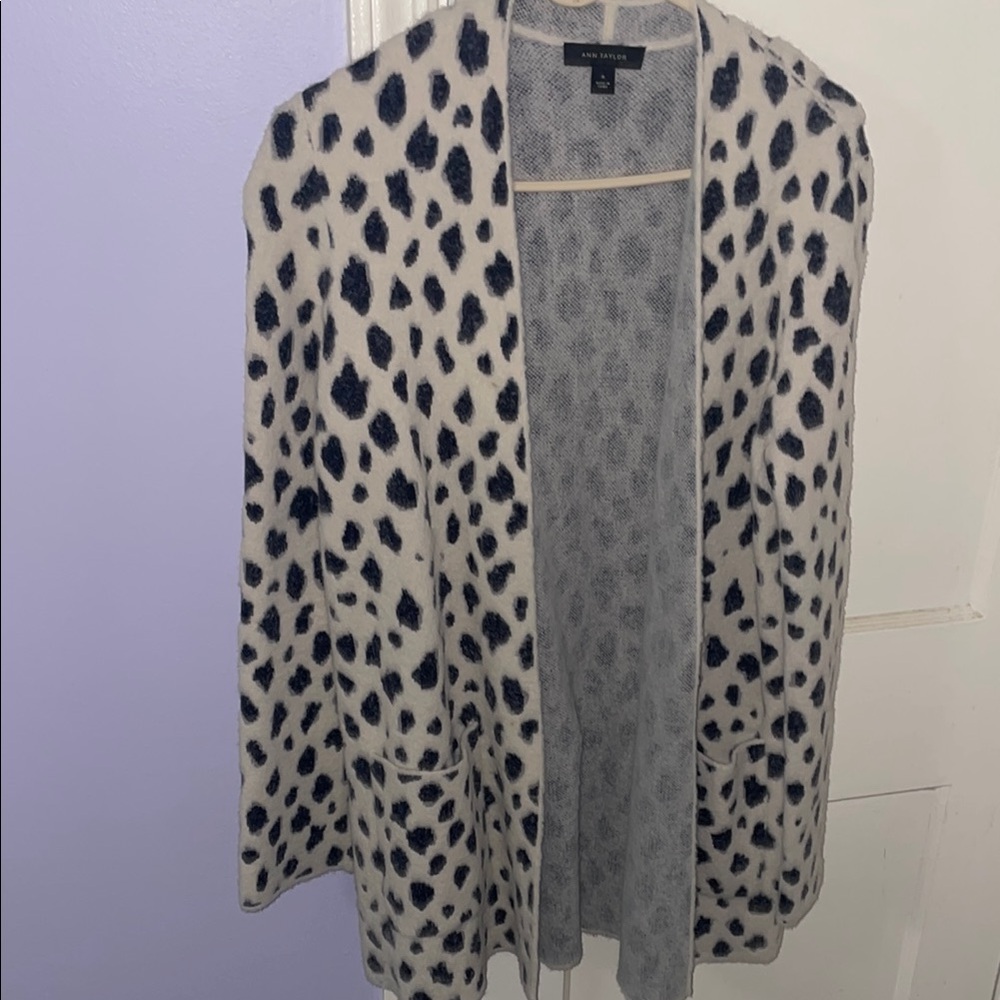 Ann Taylor Leopard Cardigan